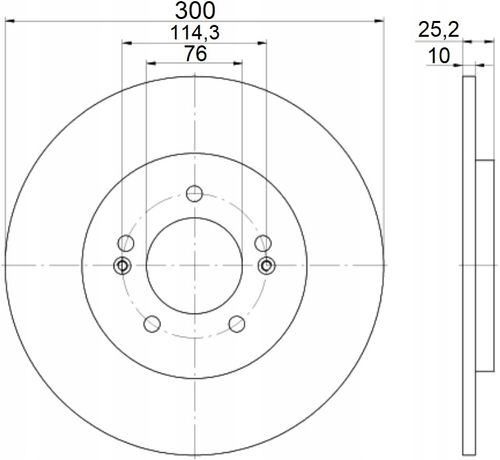 TARCZA HAM TYL 300X10 P MIKODA na Arena.pl