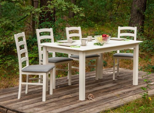 STÓŁ BIAŁY SOSNOWY BELLUNO ELEGANTE PL022B na Arena.pl