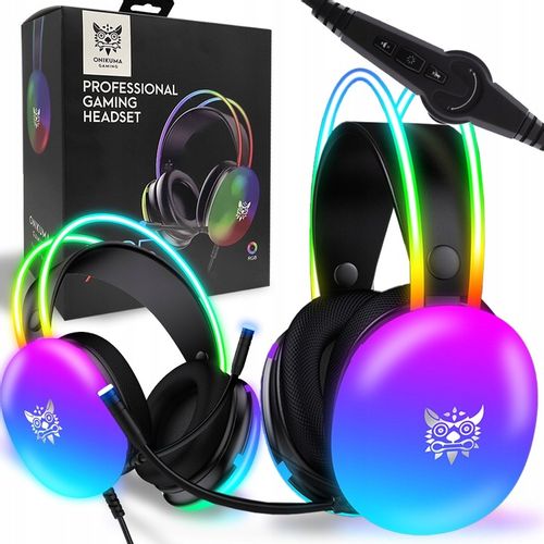 ONIKUMA X25 SŁUCHAWKI GAMINGOWE NAUSZNE PRZEWODOWE Z MIKROFONEM DO PC RGB na Arena.pl