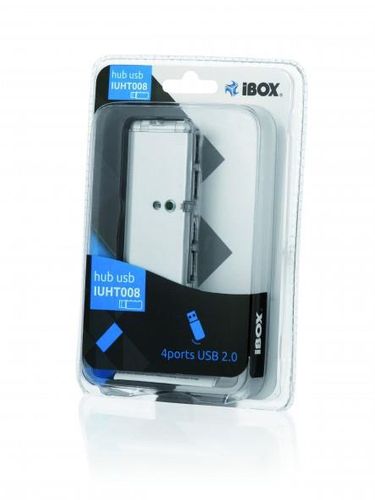 Hub USB iBOX IUHT008C 4xUSB 2.0 czarny na Arena.pl