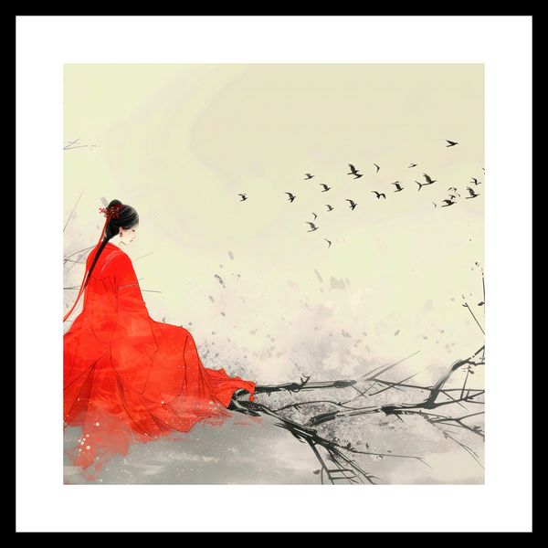 Plakat 40x40cm Diva Na Gałęzi zdjęcie 3