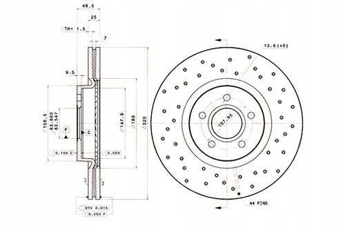 TARCZA HAM PRZOD 320X25 V XTRA BREMBO na Arena.pl