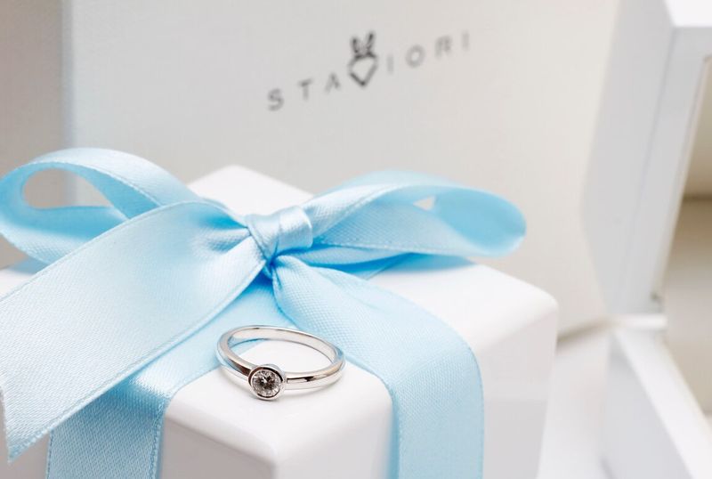 Emaga Złoty pierścionek PBD3893 - Diament zdjęcie 9