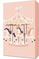 Obraz 30x50cm Wzory dla Dzieci, Dziewczynki Do Pokoju - Karuzela 2