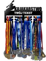 Wieszak na medale kajakarstwo twoje imię dowolny tekst 138.3