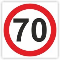ZNAK DROGOWY Ograniczenie prędkości 70 km b33 40cm