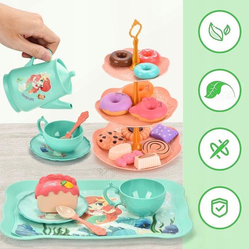 Serwis kawowy ZESTAW do herbaty dla dzieci w walizce czajnik taca B108 CE na Arena.pl