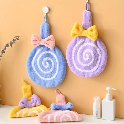 Szybkoschnący Ręcznik Do Rąk Na Sznurku - Wzór Lizak Z Kokardką na Arena.pl