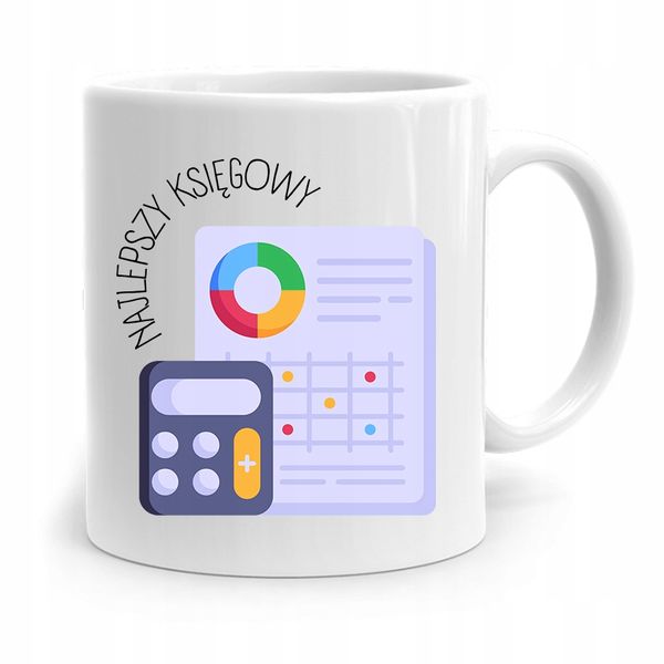 Kubek Księgowej Księgowego Najlepszy Księgowy Z Nadrukiem Ze Zdjęciem zdjęcie 1