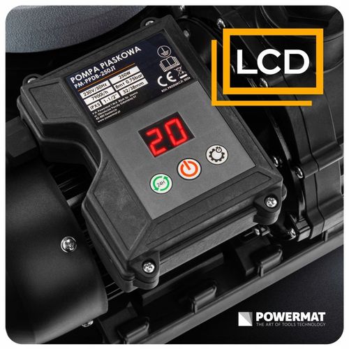 POMPA PIASKOWA DO BASENU FILTRUJĄCA DO BASENÓW 7900l/h FILTR TIMER LCD 250W na Arena.pl