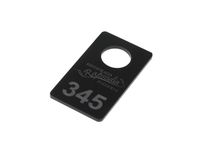 brelok do kluczy hotelowych, numerek do szatni, plexi 3x6cm