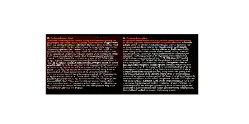 Tabletki Erekcyjne - Coolmann Potency Direct For Men 16 Tabletek zdjęcie 3