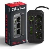 PRZEDŁUŻACZ listwa 2m 3 gniazda + 5x USB