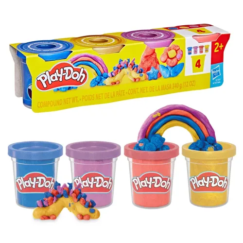 Play-Doh. 4 Metaliczne Kolory Masy na Arena.pl