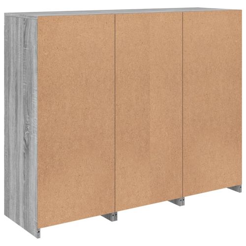 Szafki z oświetleniem LED, 3 szt., szary dąb sonoma na Arena.pl