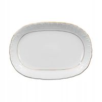 PÓŁMISEK OWALNY ZŁOTY ĆMIELÓW ROCOCO 3604 29 CM