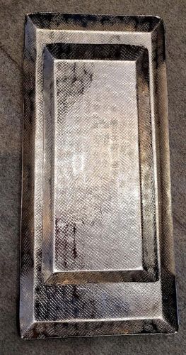 2 x taca dekoracyjna „Arabelle” srebrna, szerokość: 38 -17 cm + 28 -13 cm na Arena.pl