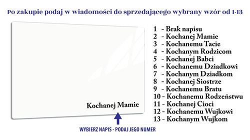 SZKLANA PODSTAWKA POD ZNICZE z dedykacją 60x30cm 510d na Arena.pl