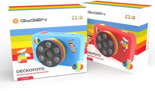 Aparat cyfrowy foto dla dzieci GoGEN DECKOFOTOR czerwony na Arena.pl