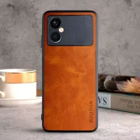 Etui AIORIA Vintage LEATHER do Xiaomi Poco M4 5G pomarańczowy