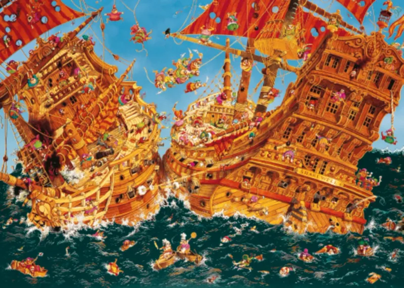 Puzzle 1000 elementów. Wanted! Dick, Loup zdjęcie 2