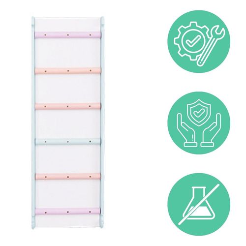 zjeżdżalnia dwustronna Woodiko - biały-pastel na Arena.pl