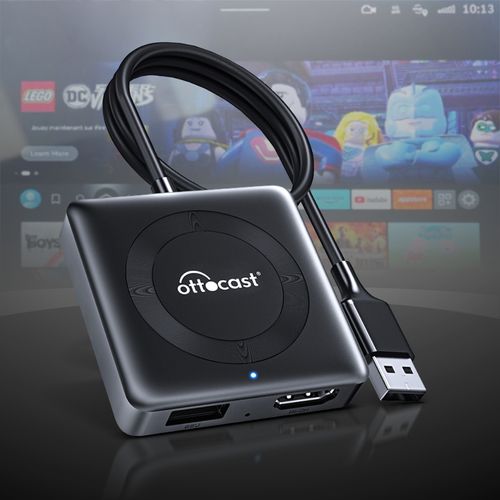 Bezprzewodowy Adapter CarPlay Android Auto Ottocast Car TV Mate MAX HDMI TV na Arena.pl