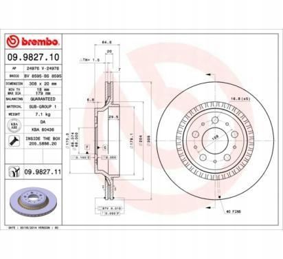 TARCZA HAM TYL 308X20 V BREMBO na Arena.pl
