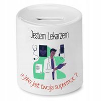 Skarbonka Dla Lekarza Doktora Jestem Lekarzem Z Nadrukiem Ze Zdjęciem