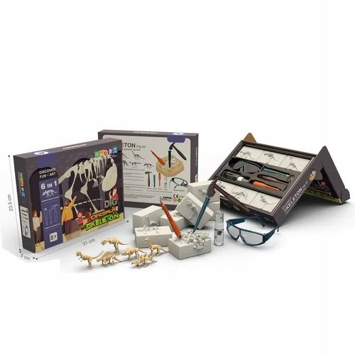 Wykopaliska Dinozaurów 6w1 Skamieniałości na Arena.pl