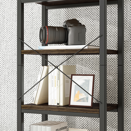 BIUROWY REGAŁ NA KSIĄŻKI BIBLIOTECZKA WYSOKI LOFT SOLIDNY SŁUPEK VINTAGE na Arena.pl