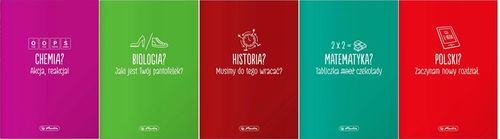 KOMPLET ZESZYTÓW TEMATYCZNYCH PRZEDMIOTOWYCH ZE ŚCIĄGĄ 10 SZTUK HERLITZ na Arena.pl