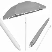 parasol ogrodowy plażowy na balkon taras łamany z falbaną 240 cm