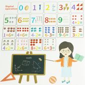 DLA DZIECI  PUZZLE ZESTAW EDUKACYJNY Z CYFRAMI