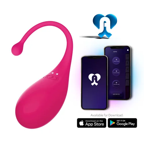 adrien lastic palpitation rożowe jajeczko aplikacja bluetooth 18cm na Arena.pl