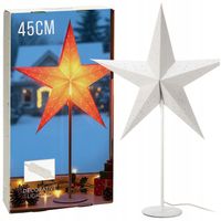Lampka STOŁOWA dekoracyjna ozdobna papierowa świąteczna GWIAZDA lampa