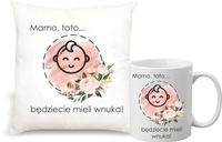 PODUSZKA KUBEK PREZENT dla przyszłych dziadków