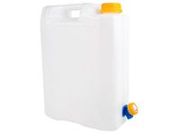 Pojemnik na wodę 10L z plastikowym zaworem, atest dla wody pitnej