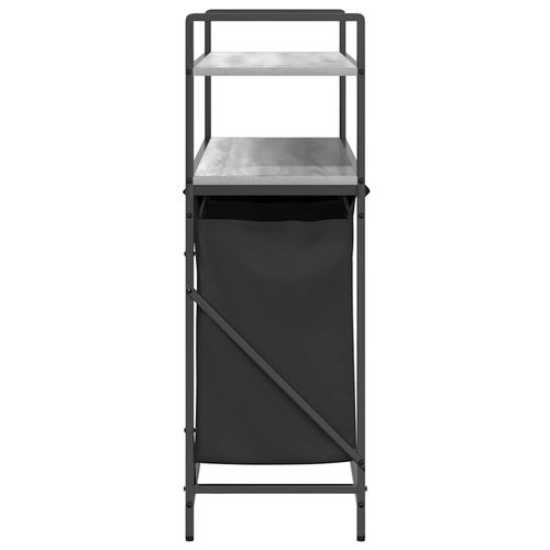 Kosz na pranie 3 przegrody z półkami, szary dąb sonoma na Arena.pl