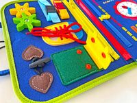 TABLICA MANIPULACYJNA SENSORYCZNA MONTESSORI CLOCK