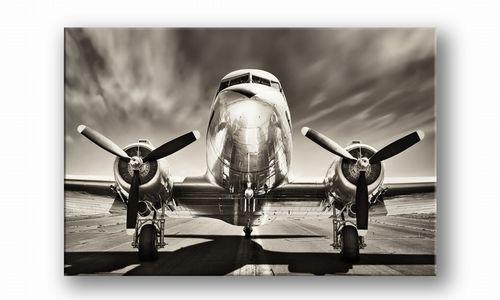 OBRAZ NA PŁÓTNIE 134 Samolot 90x60cm na Arena.pl
