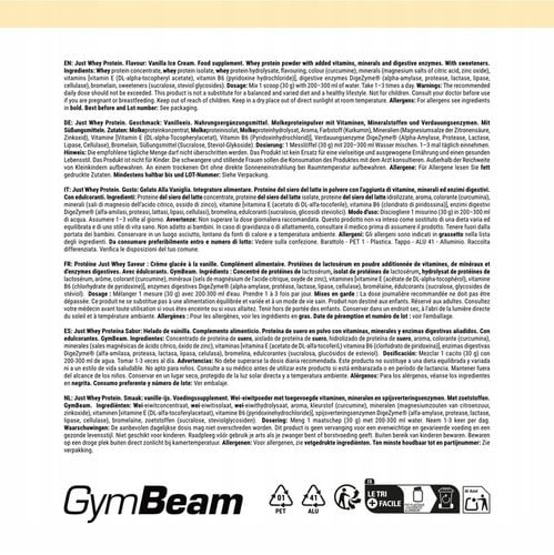 ODŻYWKA BIAŁKO SERWATKOWE JUST WHEY PREMIUM WPC GymBeam 2000g wanilia na Arena.pl