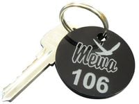 breloki zawieszki do kluczy hotelowych z grawerem 3x6