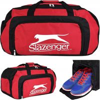 Czerwona Duża Pojemna Torba podróżna Slazenger 50l Podróż Siłownia Praca