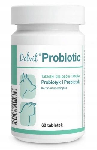Dolfos Dolvit Probiotic probiotyk 60 tabl pies/kot zdjęcie 1