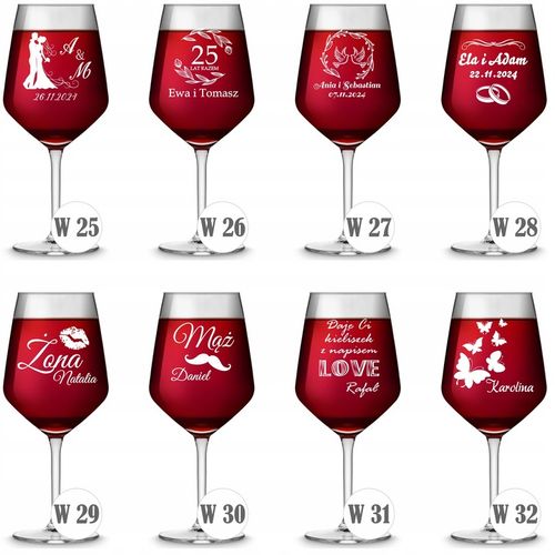 Kieliszek do WINA z GRAWERM PREZENT urodziny 18 20 30 40 na Arena.pl