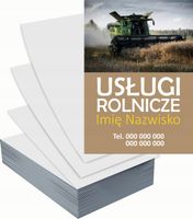 Ulotki A6 reklamowe firmowe 100 szt USŁUGI ROLNICZE projekt w cenie