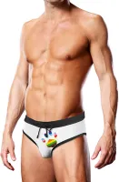 prowler paw figi kąpielowe l białe lgbtq progress pride