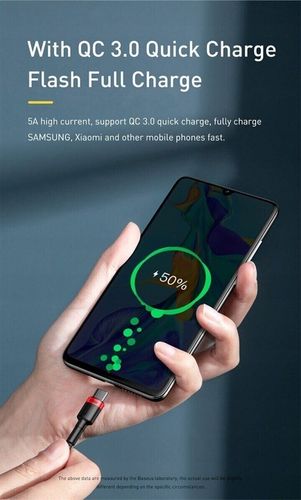 Kabel Baseus CATKLF-ALG1 USB-C - USB-C PD QC 100W 5A 2m - szary na Arena.pl