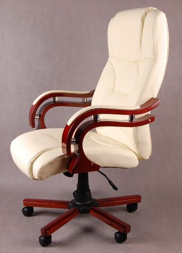 Fotel biurowy GIOSEDIO ecru, model BSL005 na Arena.pl